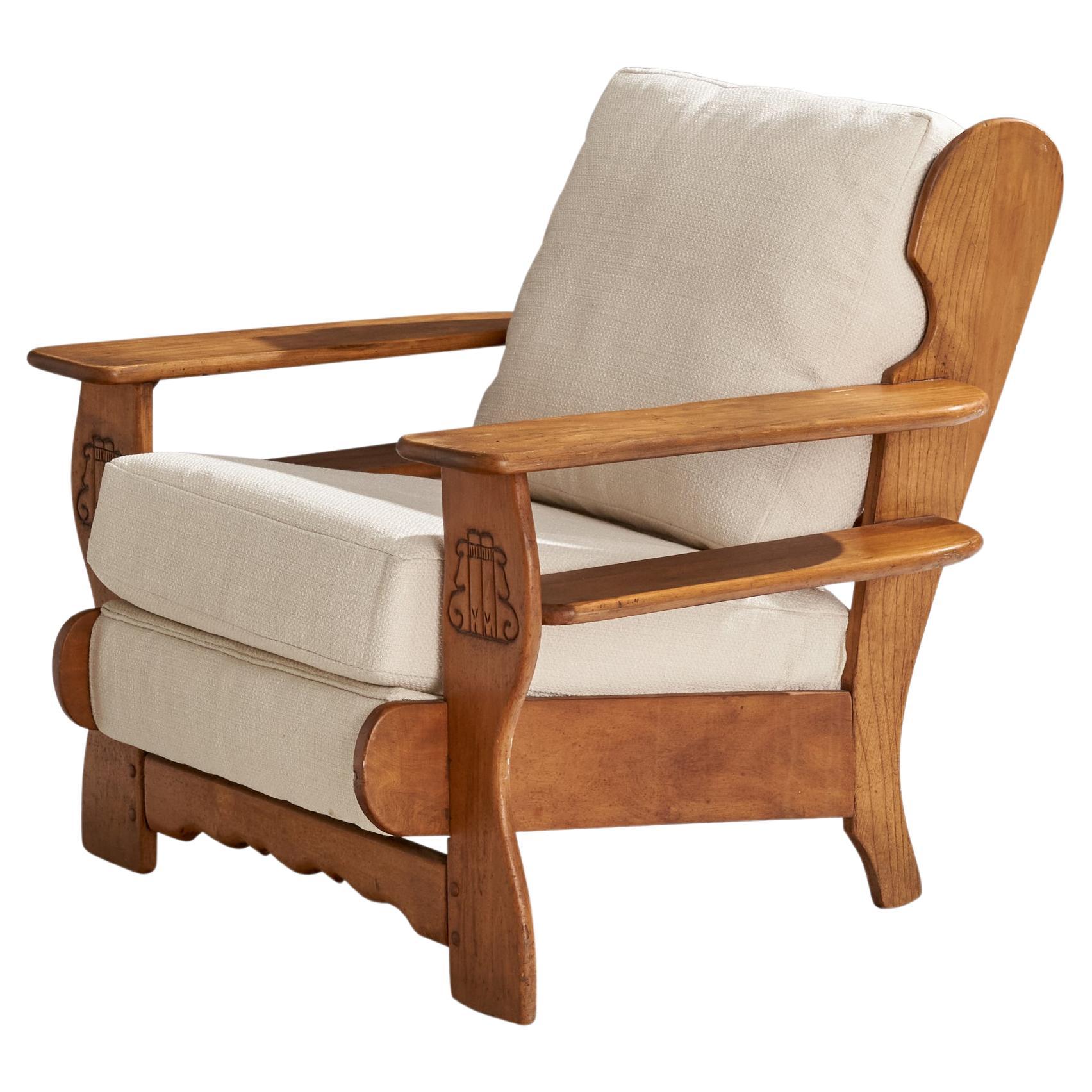 Cushman Furniture, Sedia da salotto, Oak, Fabrice, USA, anni '50