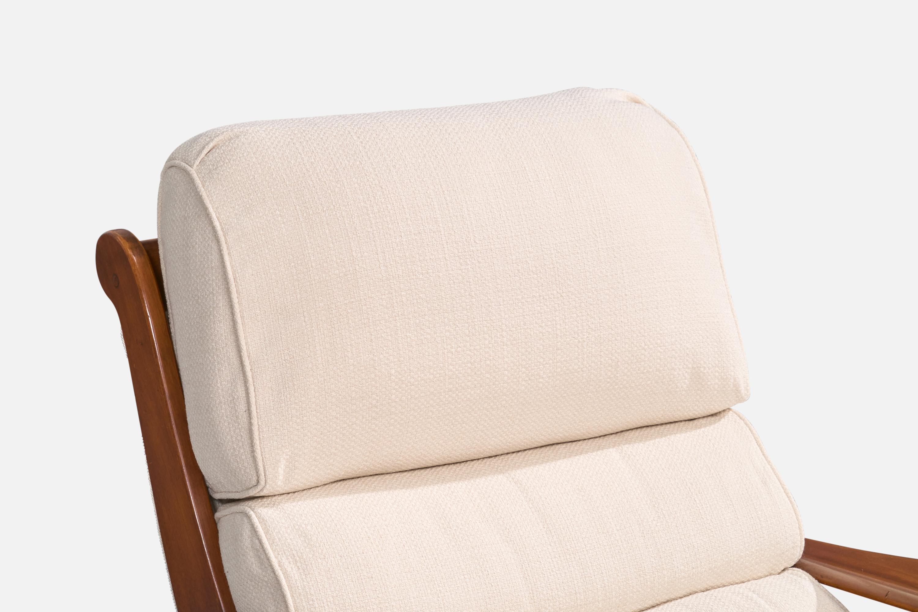 Cushman Furniture, Sedia da salotto con ottomana, Wood, Fabrice, USA, anni '40 in vendita 10