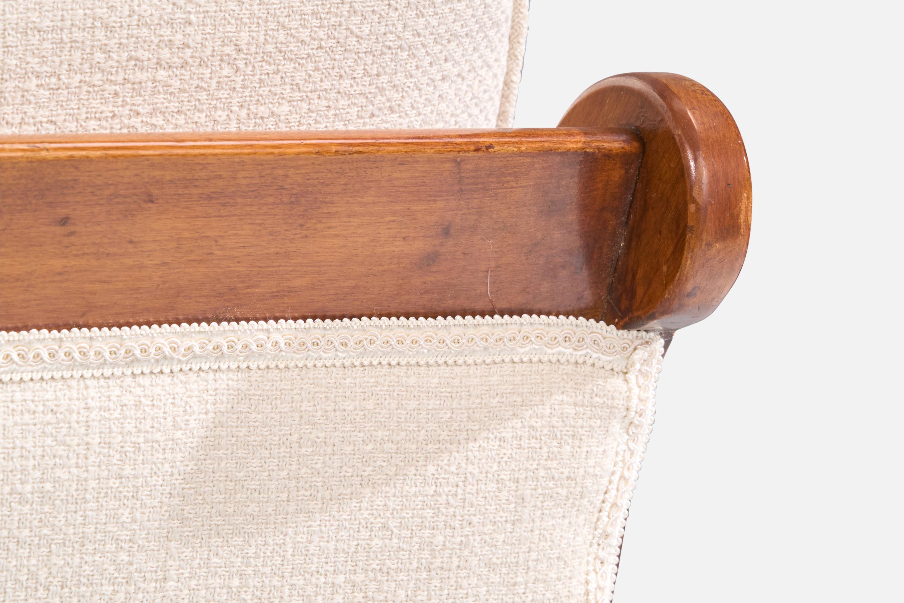 Cushman Furniture, Sedia da salotto con ottomana, Wood, Fabrice, USA, anni '40 in vendita 3
