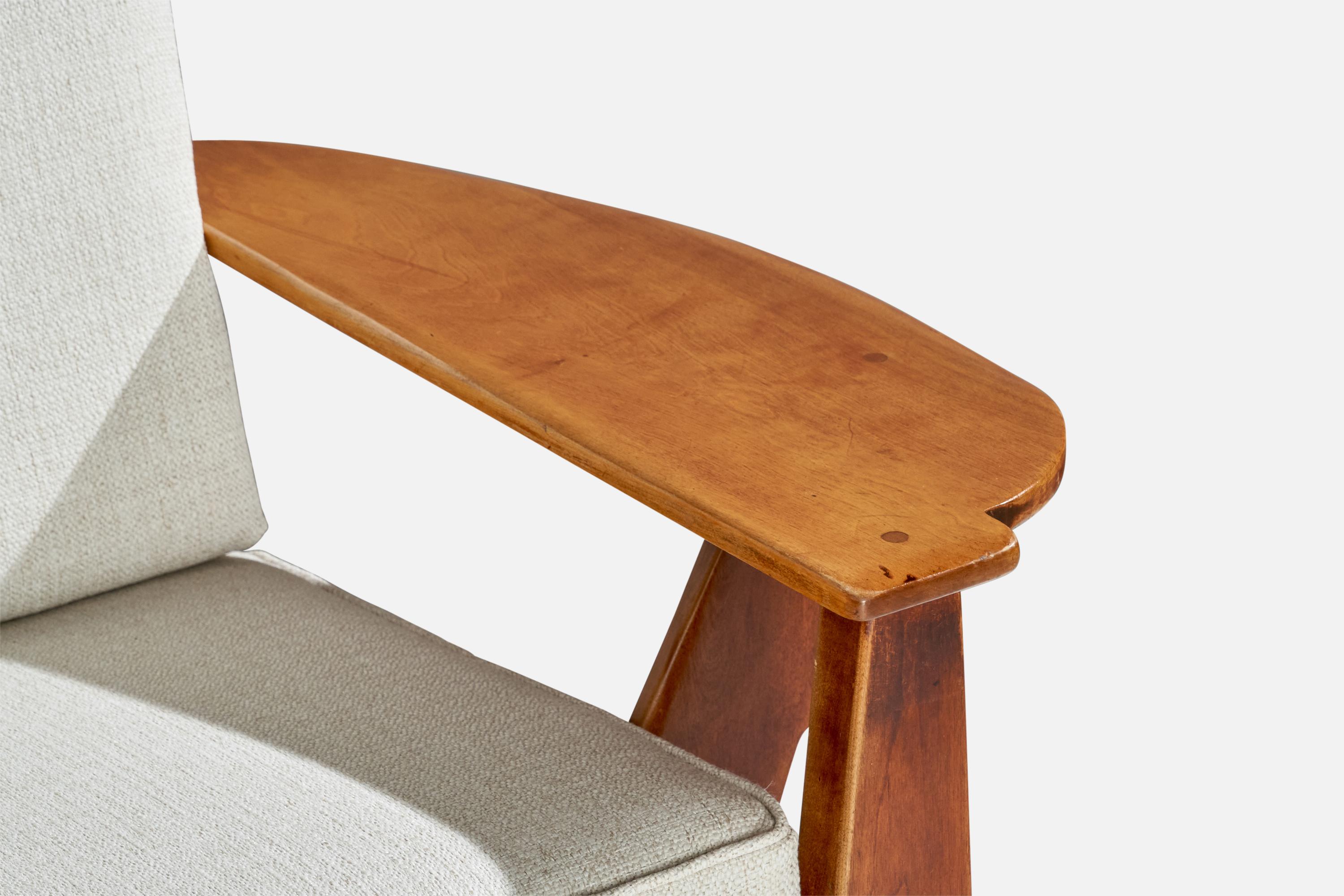 Meuble Cushman, canapé, bois, tissu, États-Unis, années 1940 en vente 5