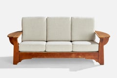 Cushman Furniture, Sofa, Wood, Fabric, USA, 1940s