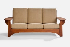 Meuble Cushman, canapé, bois, tissu, États-Unis, années 1940