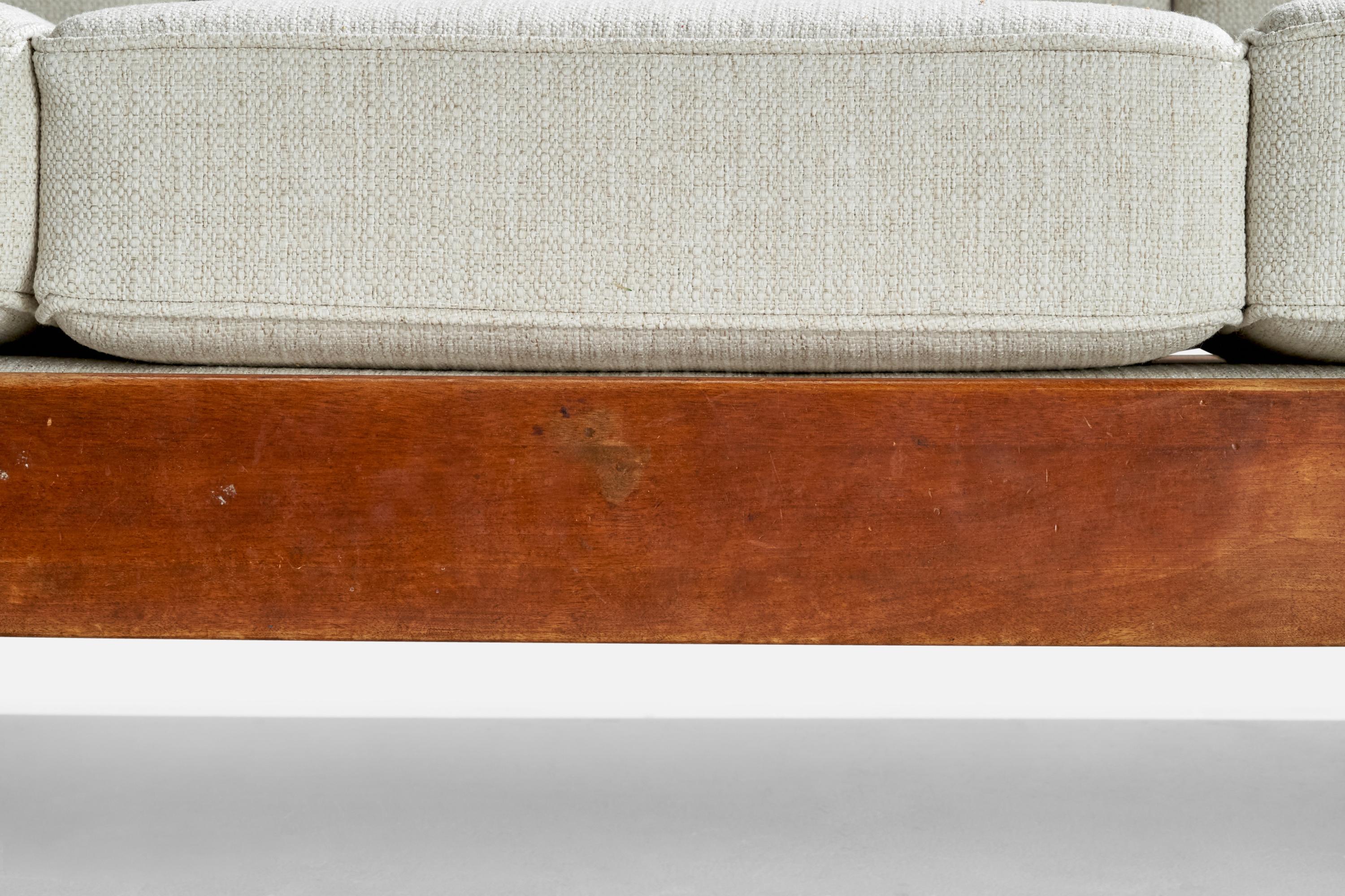 Meuble Cushman, canapé, bois, tissu, États-Unis, années 1940 en vente 1