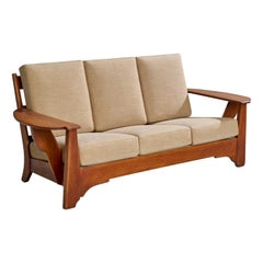 Cushman Furniture, Sofa, Wood, Fabric, USA, 1940s
