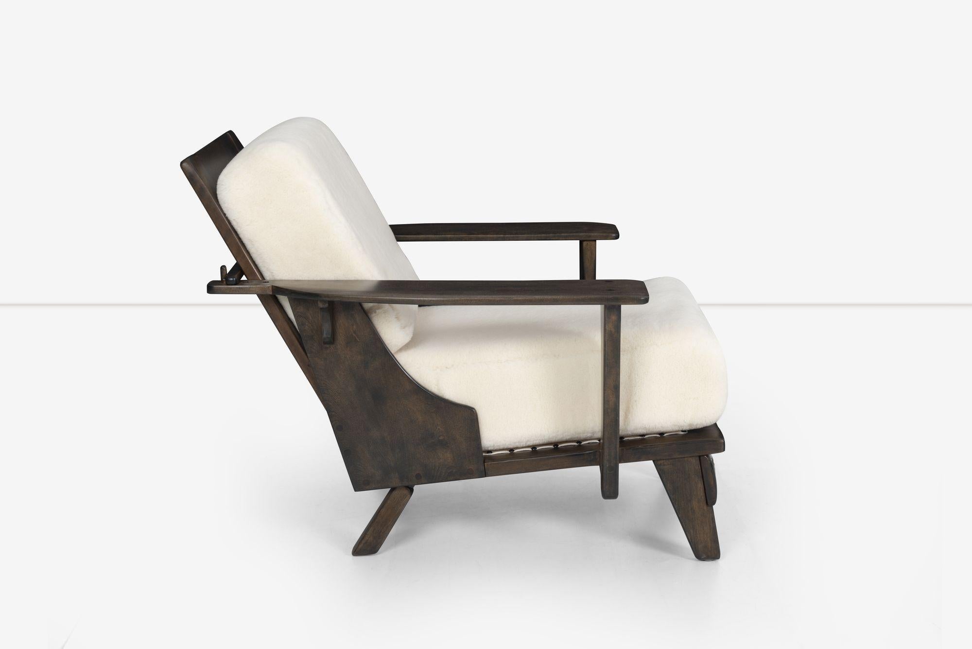 Mid-20th Century Cushman Lounge Chair and Ottoman