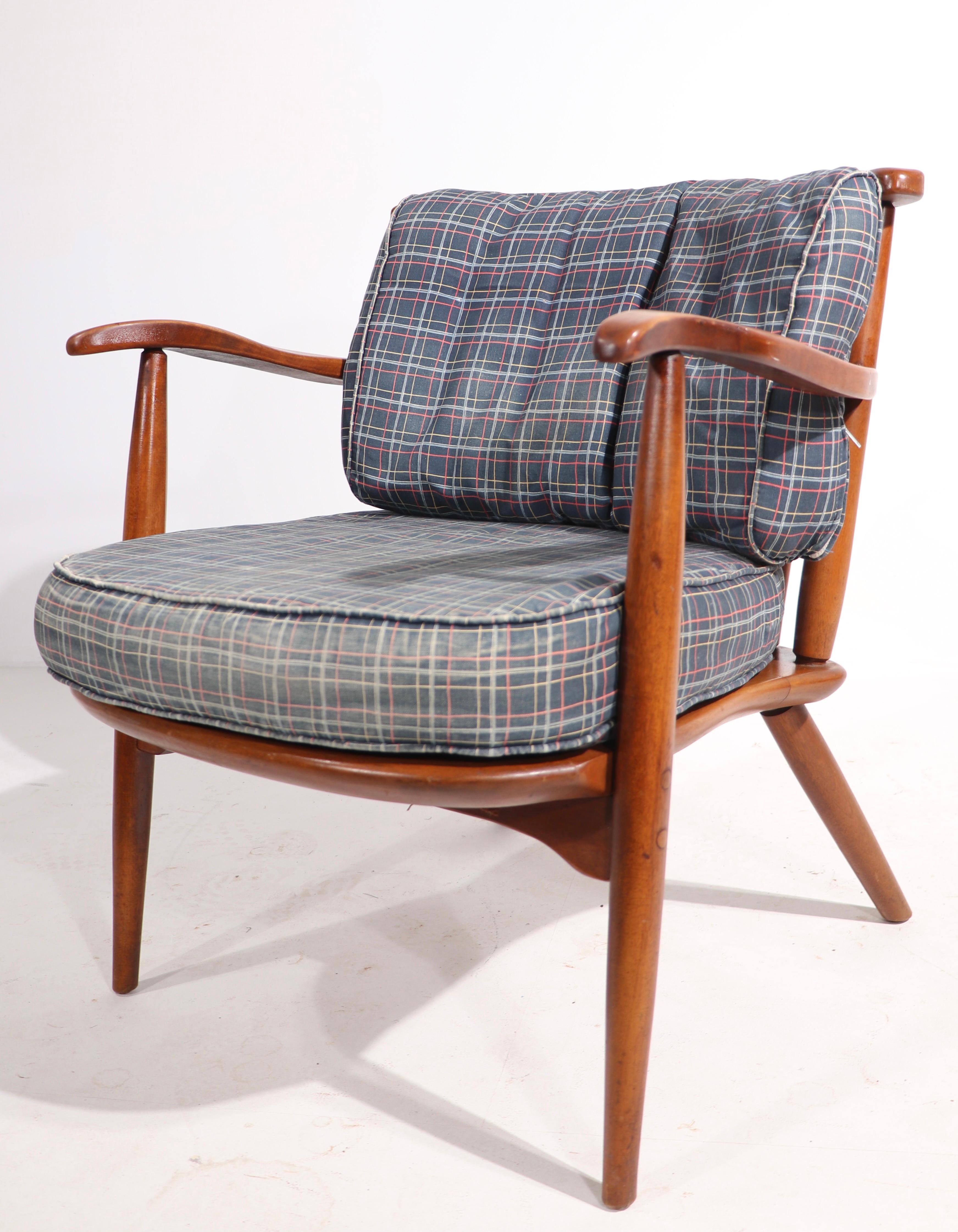 Cushman Lounge Chair Att. to Herman De Vries In Good Condition For Sale In New York, NY