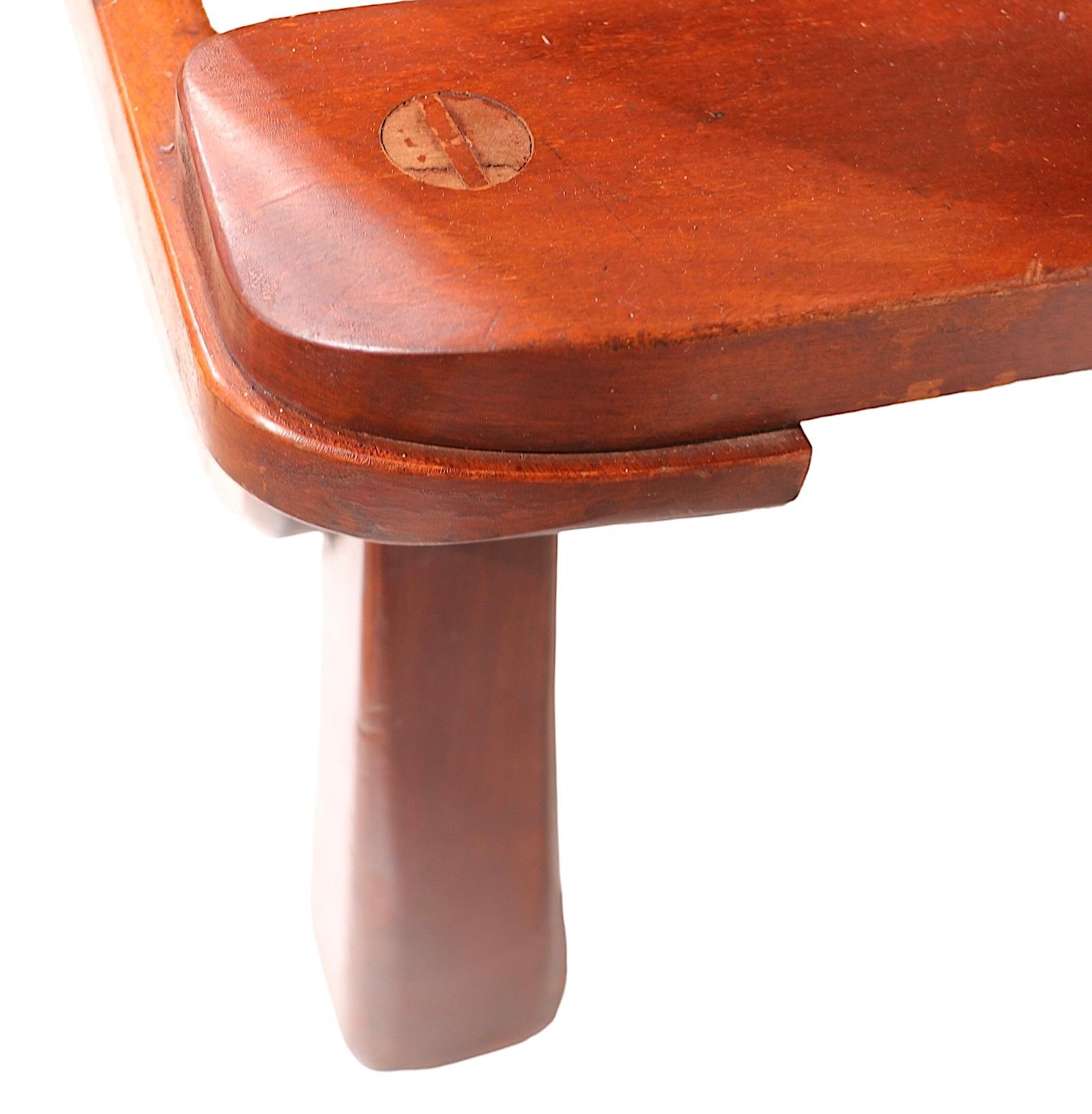 Cushman  Fauteuil de salon inclinable de style Morris par Herman de Vries fabriqué dans le Vermont en vente 4