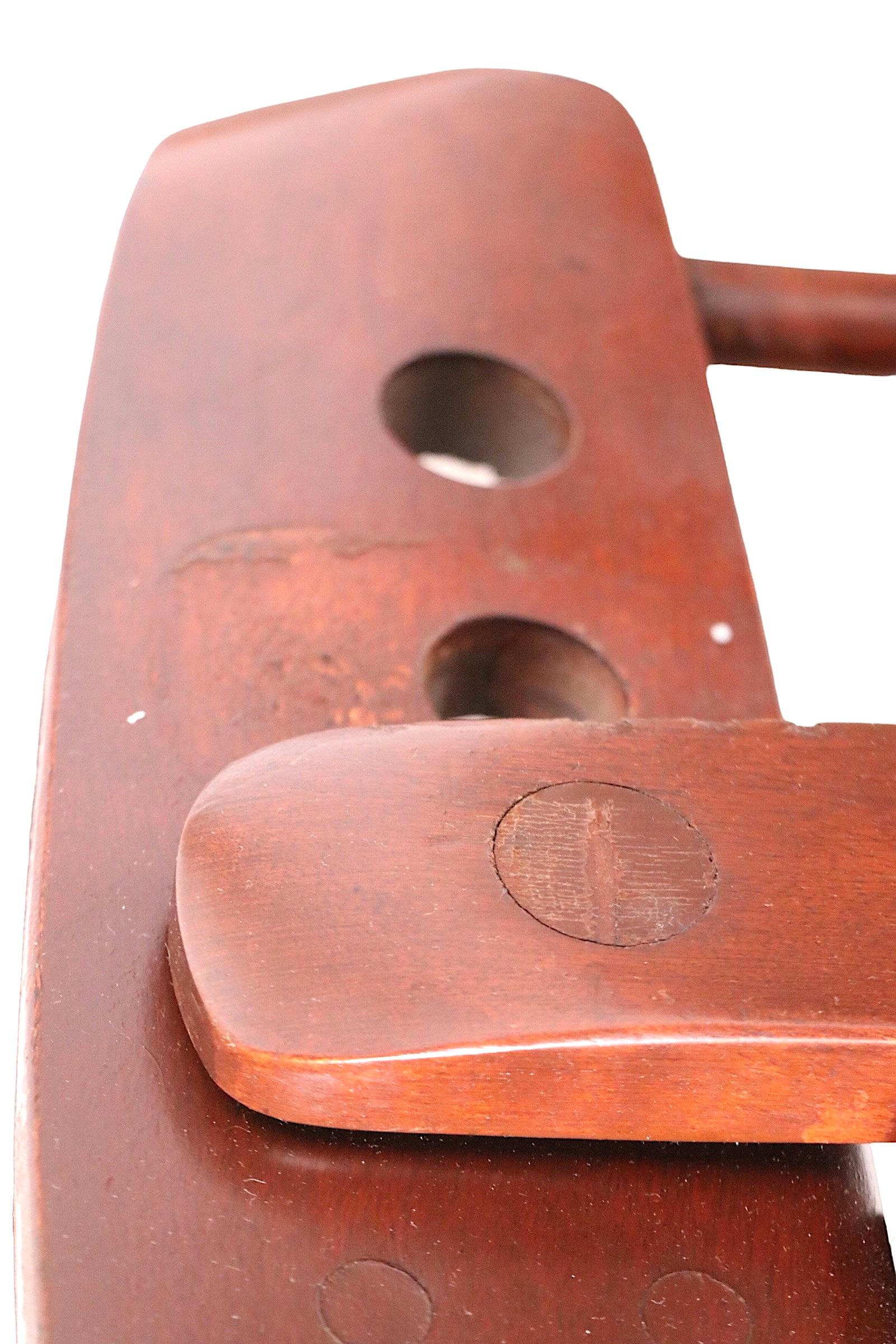 Cushman  Fauteuil de salon inclinable de style Morris par Herman de Vries fabriqué dans le Vermont en vente 10