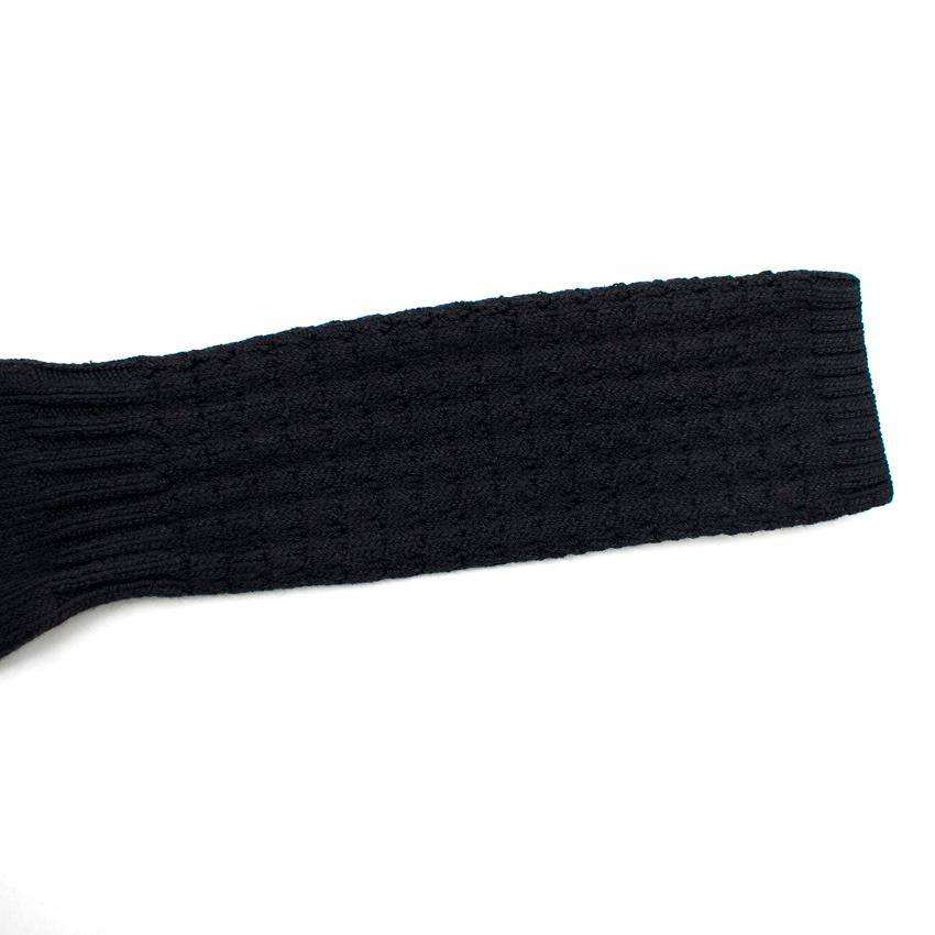 Cushnie Et Ochs black lace front knit dress - Size US 2-4 2