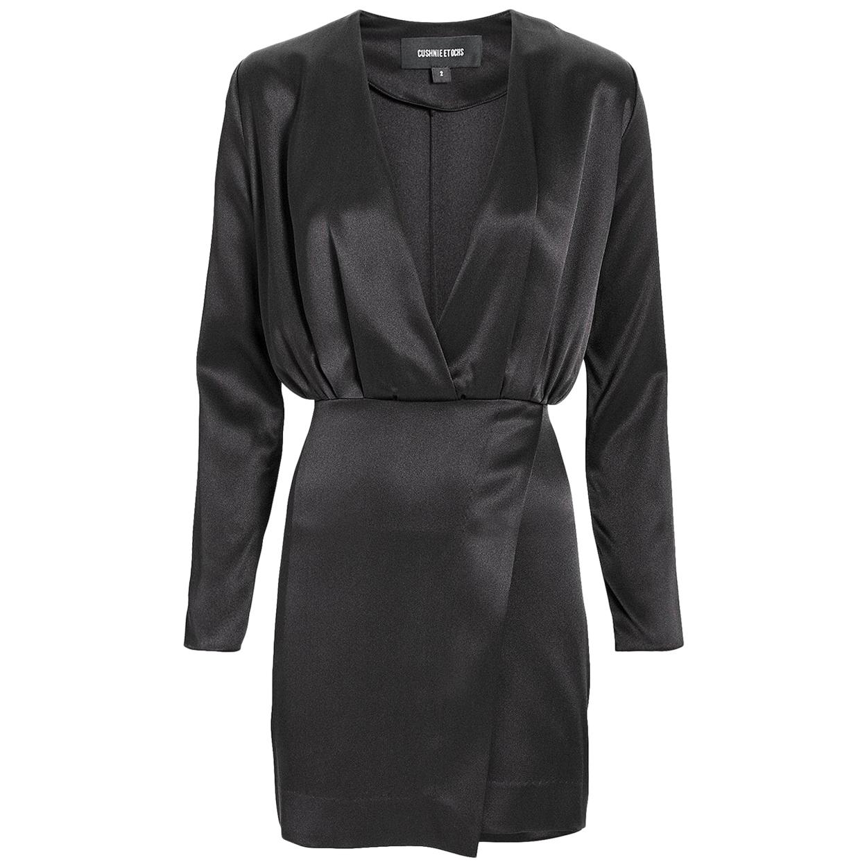 Cushnie Et Ochs Elin Blouson Silk Mini Dress