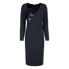 Robe à découpes embellie bleu marine Cushnie et Ochs, taille S