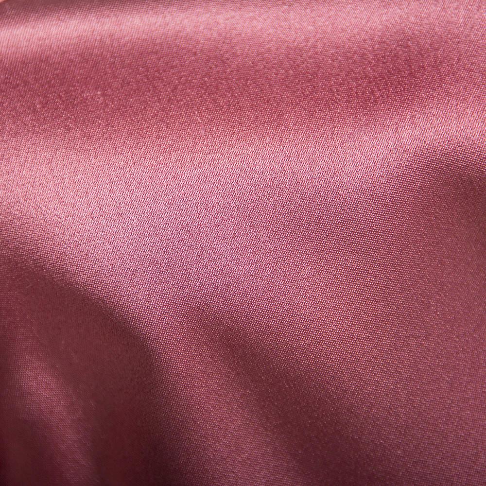 Cushnie et Ochs Pink Silk Charmeuse Faux Wrap Body Suit L For Sale 4