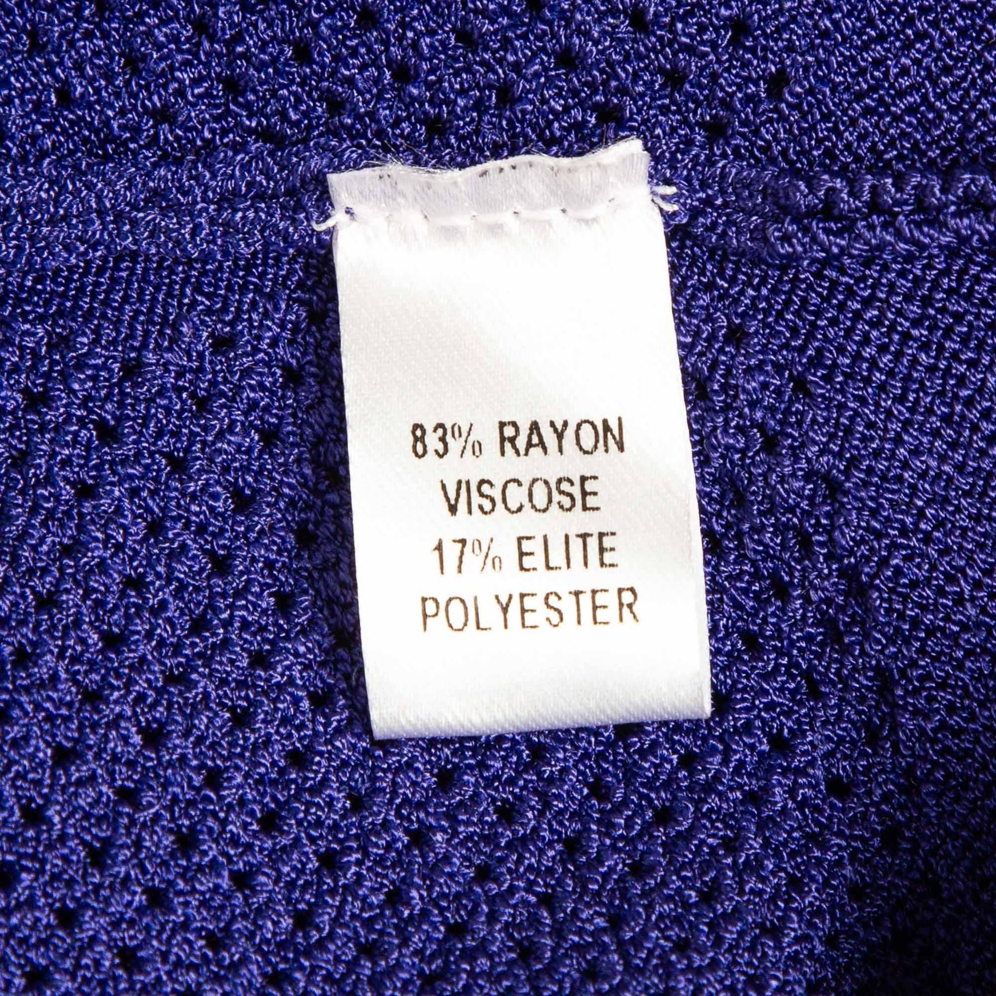 Cushnie et Ochs - Haut court à manches longues en tricot extensible violet Pour femmes en vente