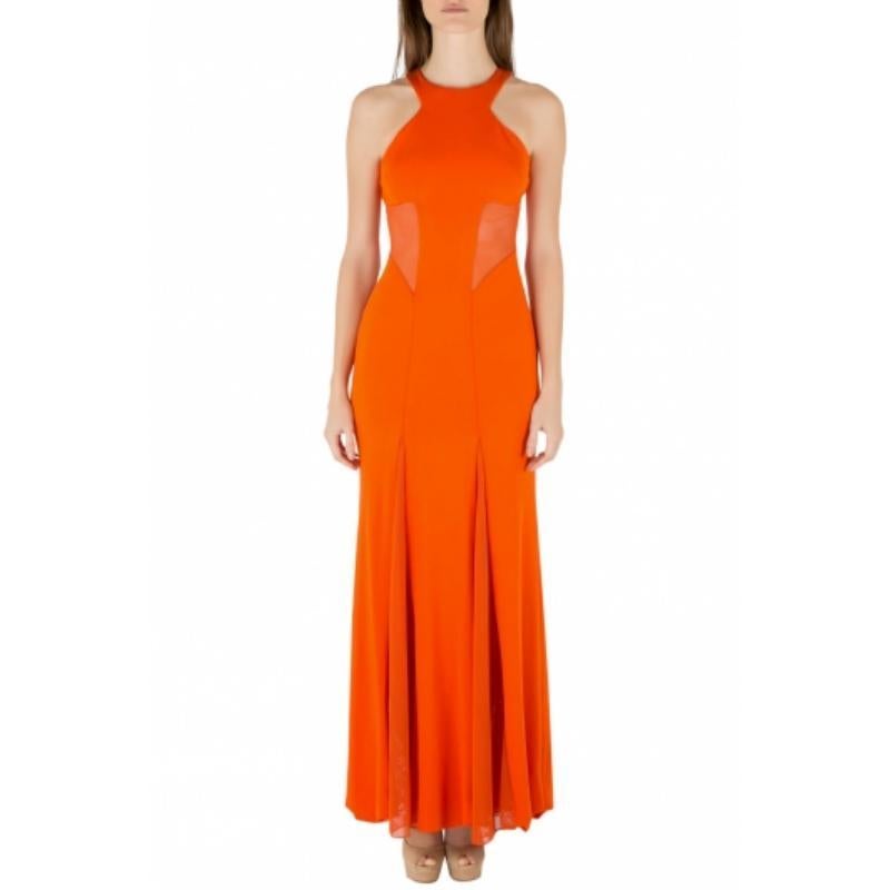 Abbandona i tradizionali abiti banali e scegli uno stile glamour e di impatto con questo abito di Cushnie et Ochs. Realizzato con materiali di alta qualità, l'abito presenta pannelli in rete sui lati, una silhouette senza maniche e un'incantevole