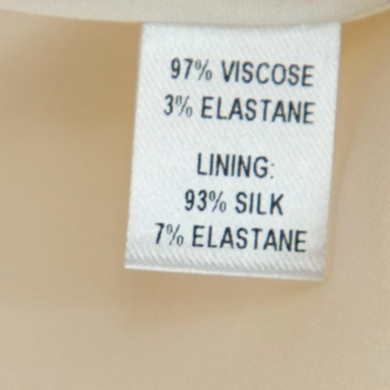 Cushnie et Ochs White Crepe Collared Open Front Coat S In Excellent Condition For Sale In Dubai, Al Qouz 2