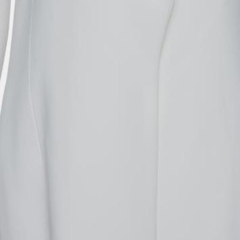 Cushnie et Ochs White Crepe Collared Open Front Coat S For Sale 2