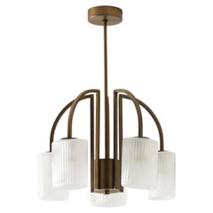 Lustre en verre blanc Cuspide