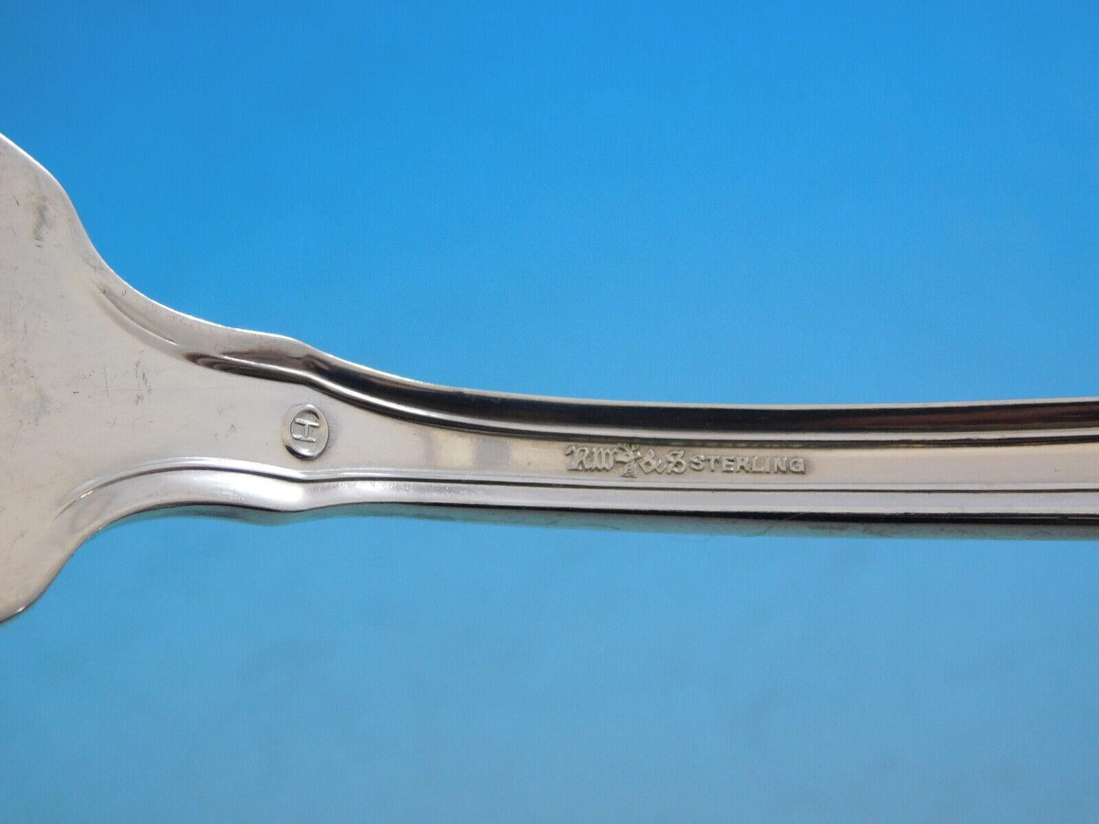 Custis by Wallace Set di posate in argento sterling 12 servizio cena 49 pezzi V Mono in vendita 1