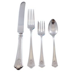 Custis by Wallace Service de couverts en argent sterling 12 Service Dîner 49 Pcs V Mono