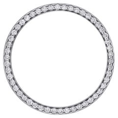 Montre Datejust 36 mm en acier inoxydable avec lunette en diamant 1 1/3 carat glacée pour Rolex