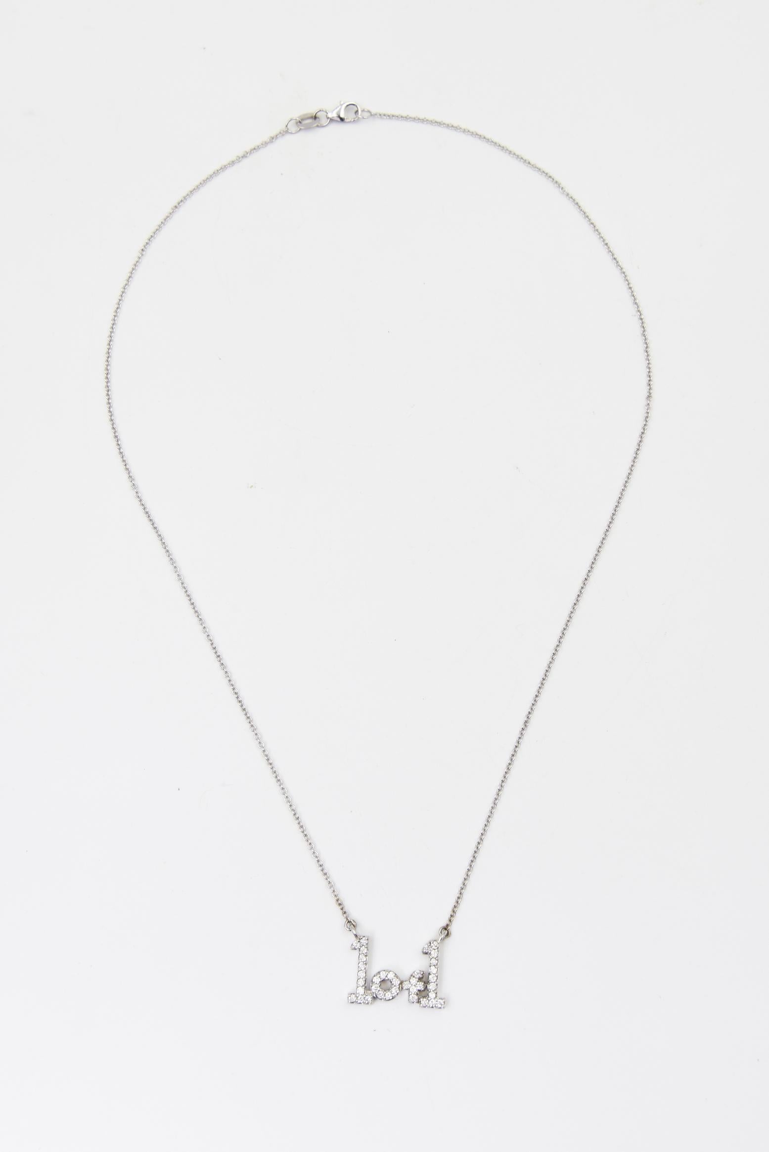 Custom made 14k White Gold Diamond 