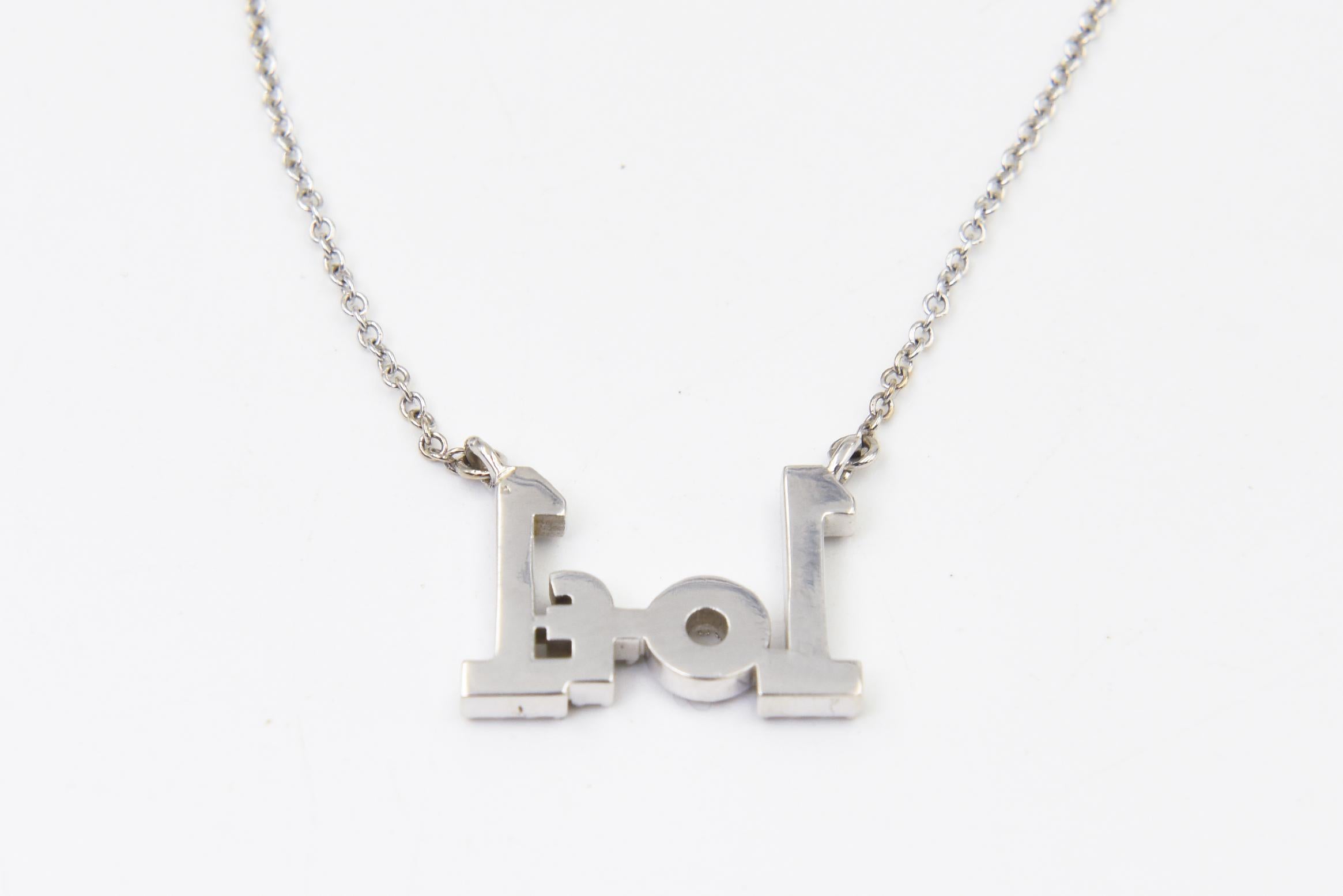 Custom 1 of 1 Diamond White Gold Necklace for Your #1 In condizioni buone in vendita a Miami Beach, FL