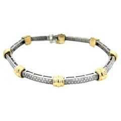 Custom 18k Two-Tone Diamond Bracelet