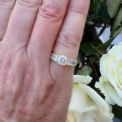 Custom 18kt Gold GIA Diamond Ring