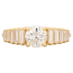 Custom 18kt Gold GIA Diamond Ring