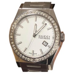 Reloj personalizado Gucci de 2 quilates ct Panteón para hombre 115,2 Diamante natural auténtico 44 mm 1