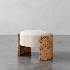 Custom 28" Benoit Ottoman in Luxe Berbers / Bouclés by Christiane Lemieux