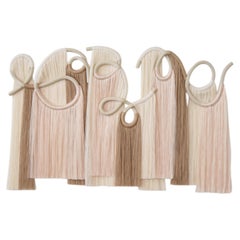 CUSTOM 36' x 24" Handmade Ceramic & Fiber Wall Sculpture