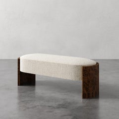 Custom 50" Benoit Bench in Luxe Berbers / Bouclés by Christiane Lemieux