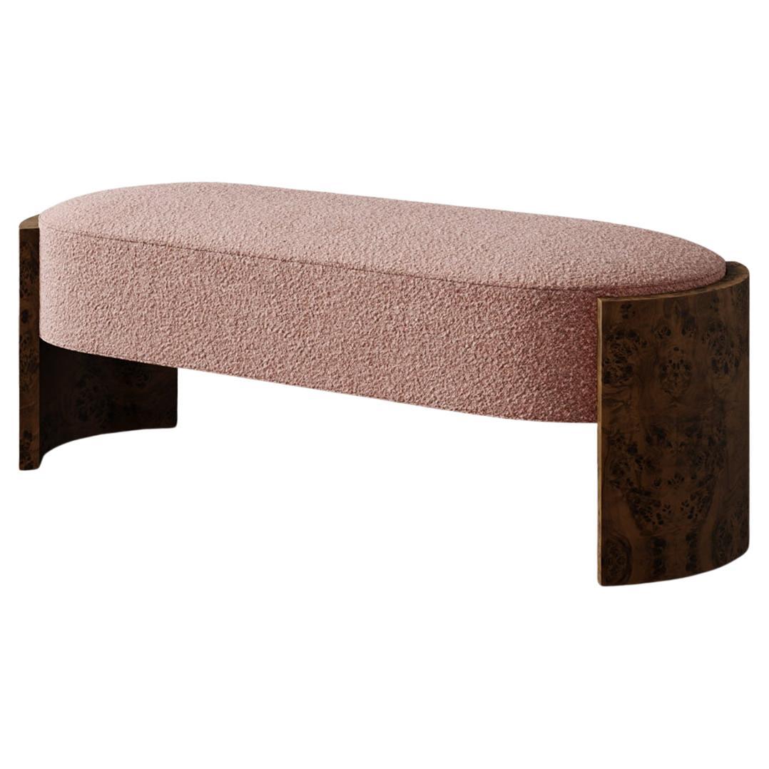 Custom 50" Benoit Bench in Luxe Berbers / Bouclés by Christiane Lemieux