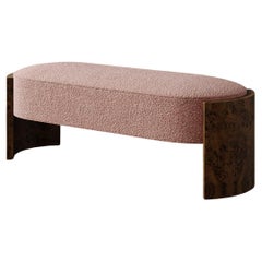 Custom 50" Benoit Bench in Luxe Berbers / Bouclés by Christiane Lemieux