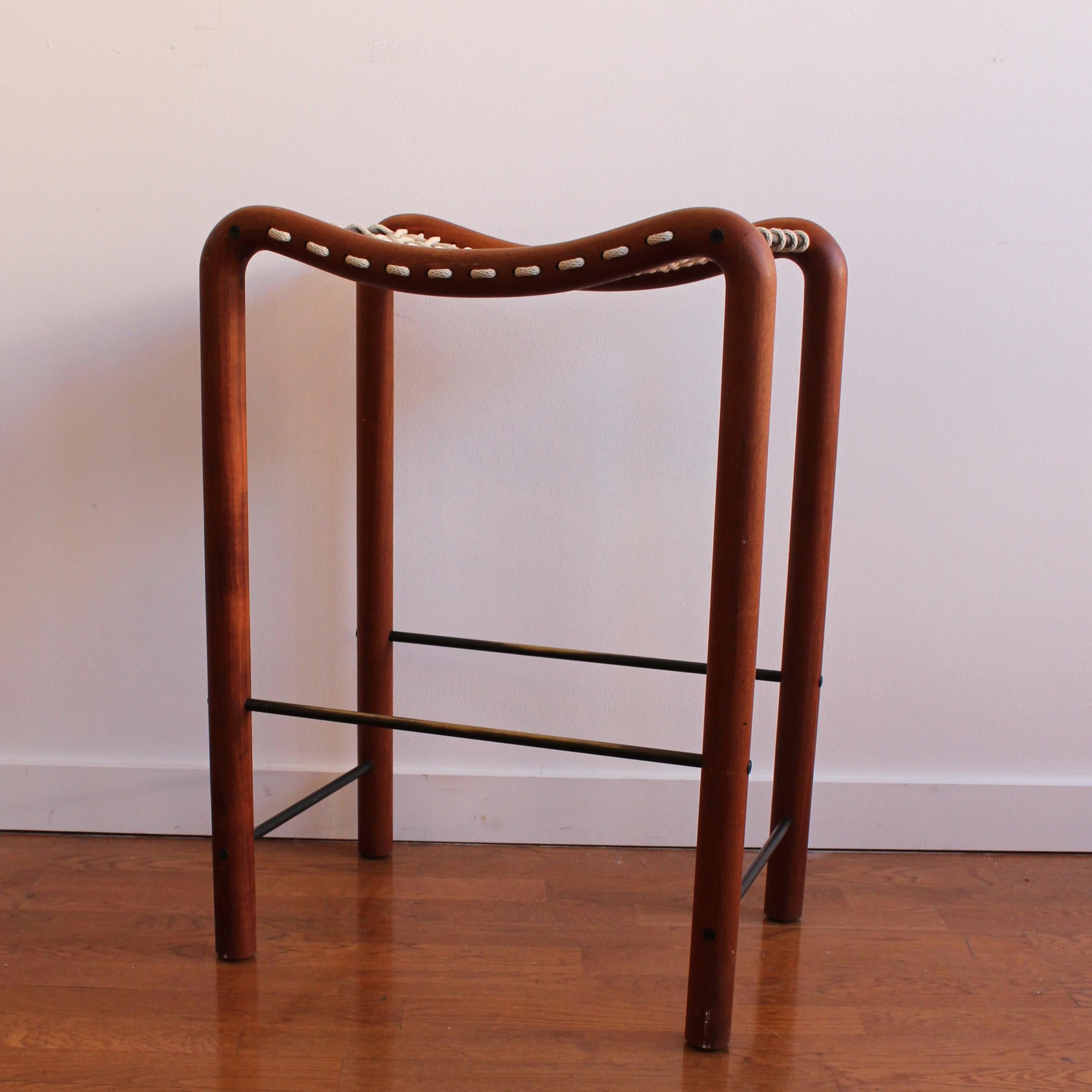 Taburete de bar Custom Ab Ovo de William Emmerson Hecho a mano en venta