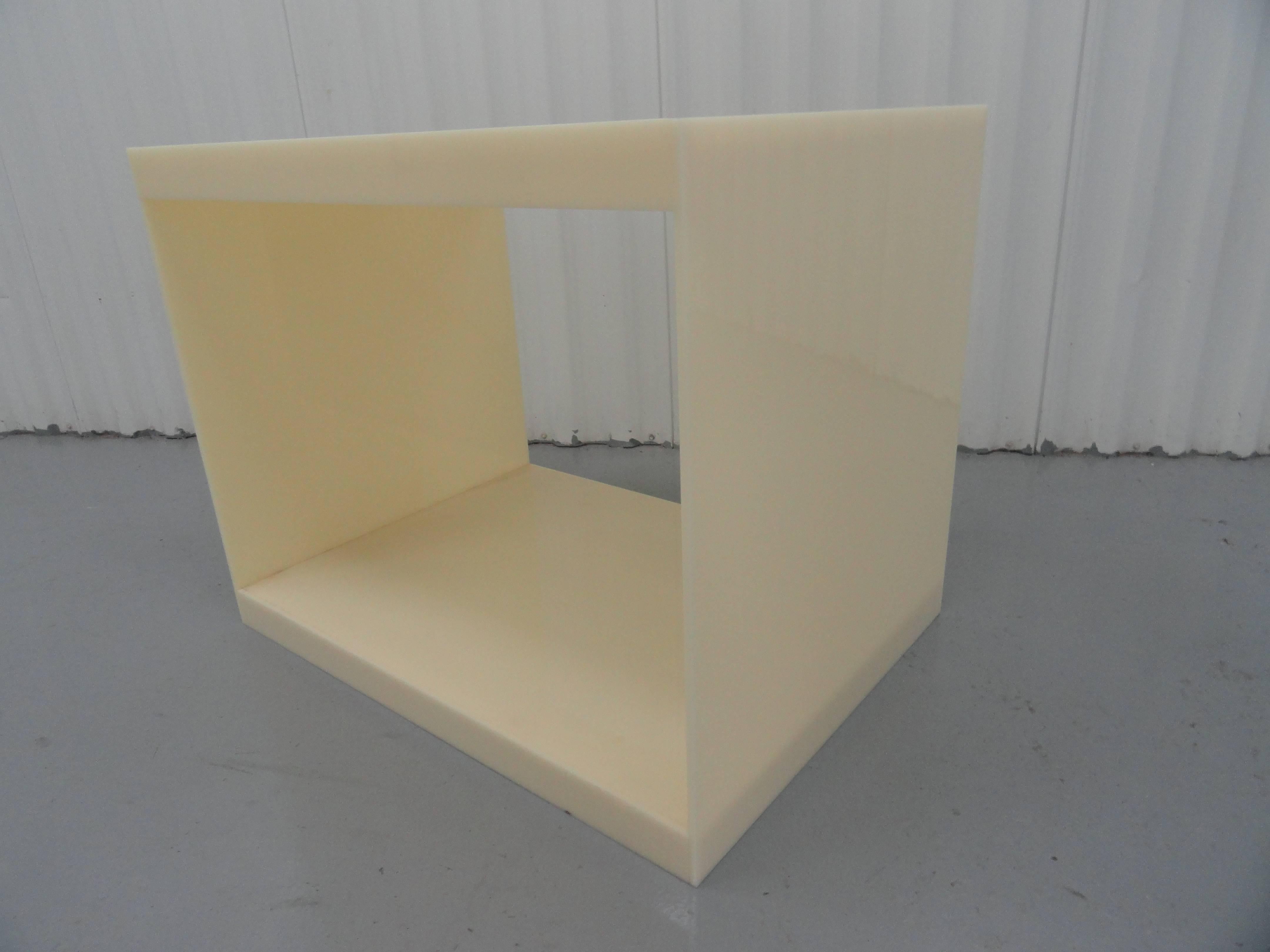 Custom Acrylic Side Table For Sale 2
