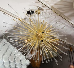 Extra Large Glass Teardrop Sputnik Chandelier