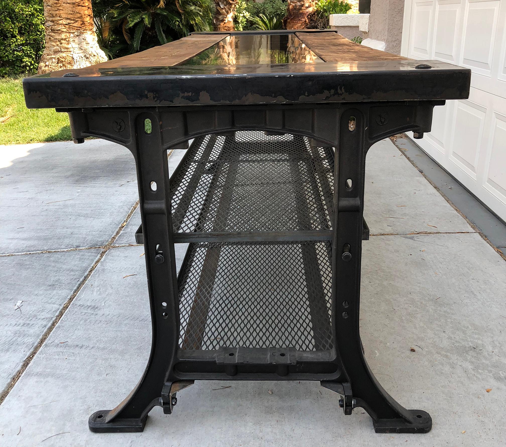 industrial modern dining table