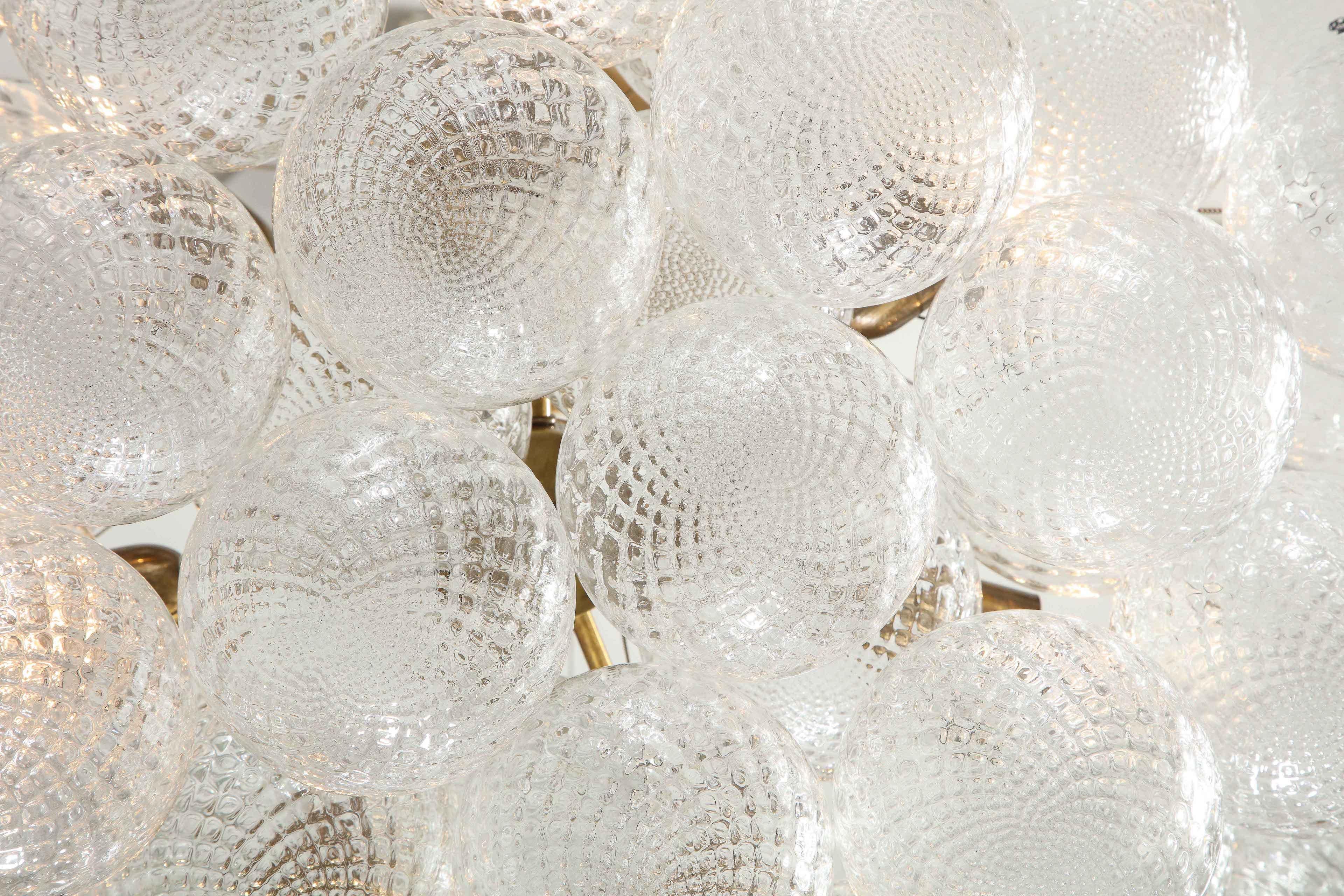 Murano Floating Clustered Globe Chandelier For Sale 1