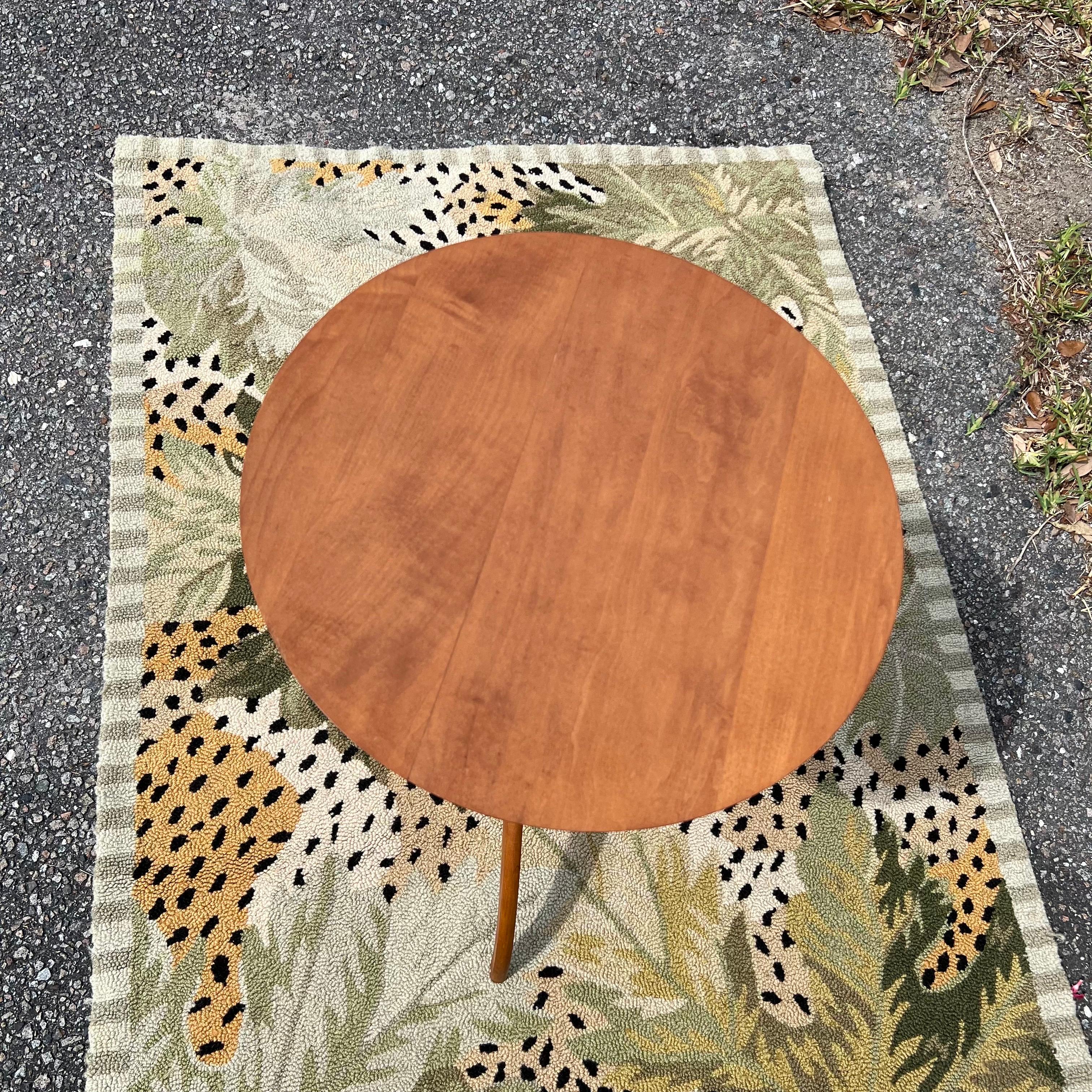 20th Century Custom American Studio Made Cherry Side Table in Shaker Taste