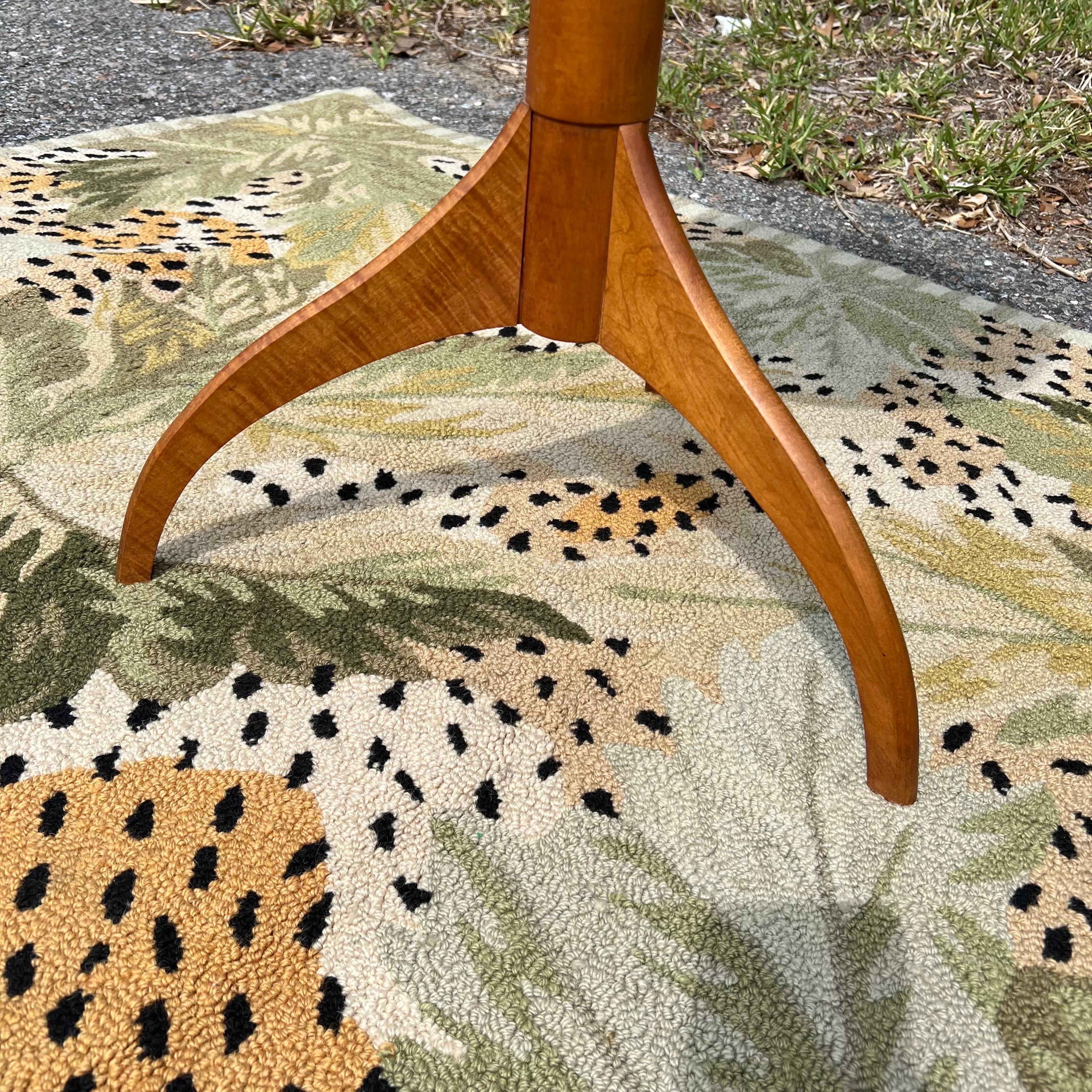Custom American Studio Made Cherry Side Table in Shaker Taste 1
