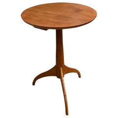 Custom American Studio Made Cherry Side Table in Shaker Taste