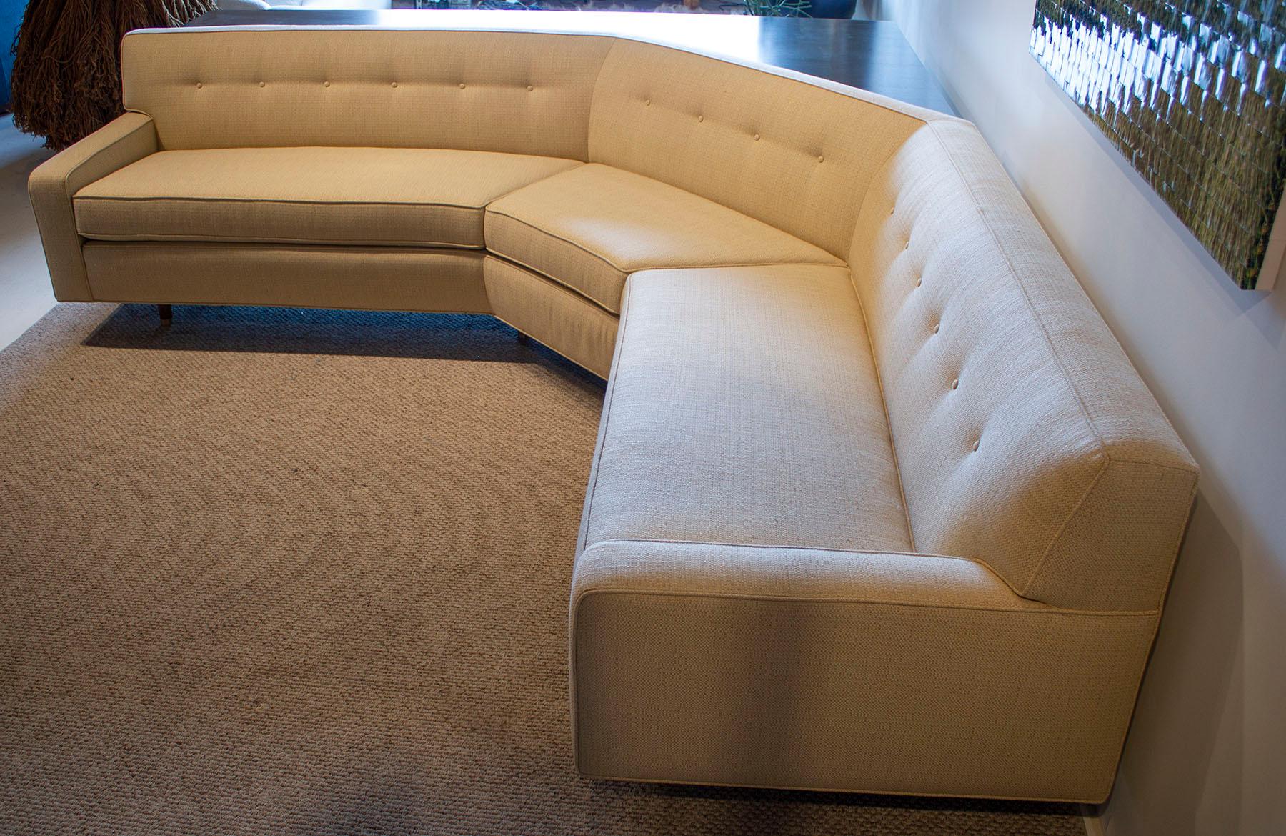 Custom Angular Sofa by Harvey Probber with Sofa Table / Writing Desk 3
