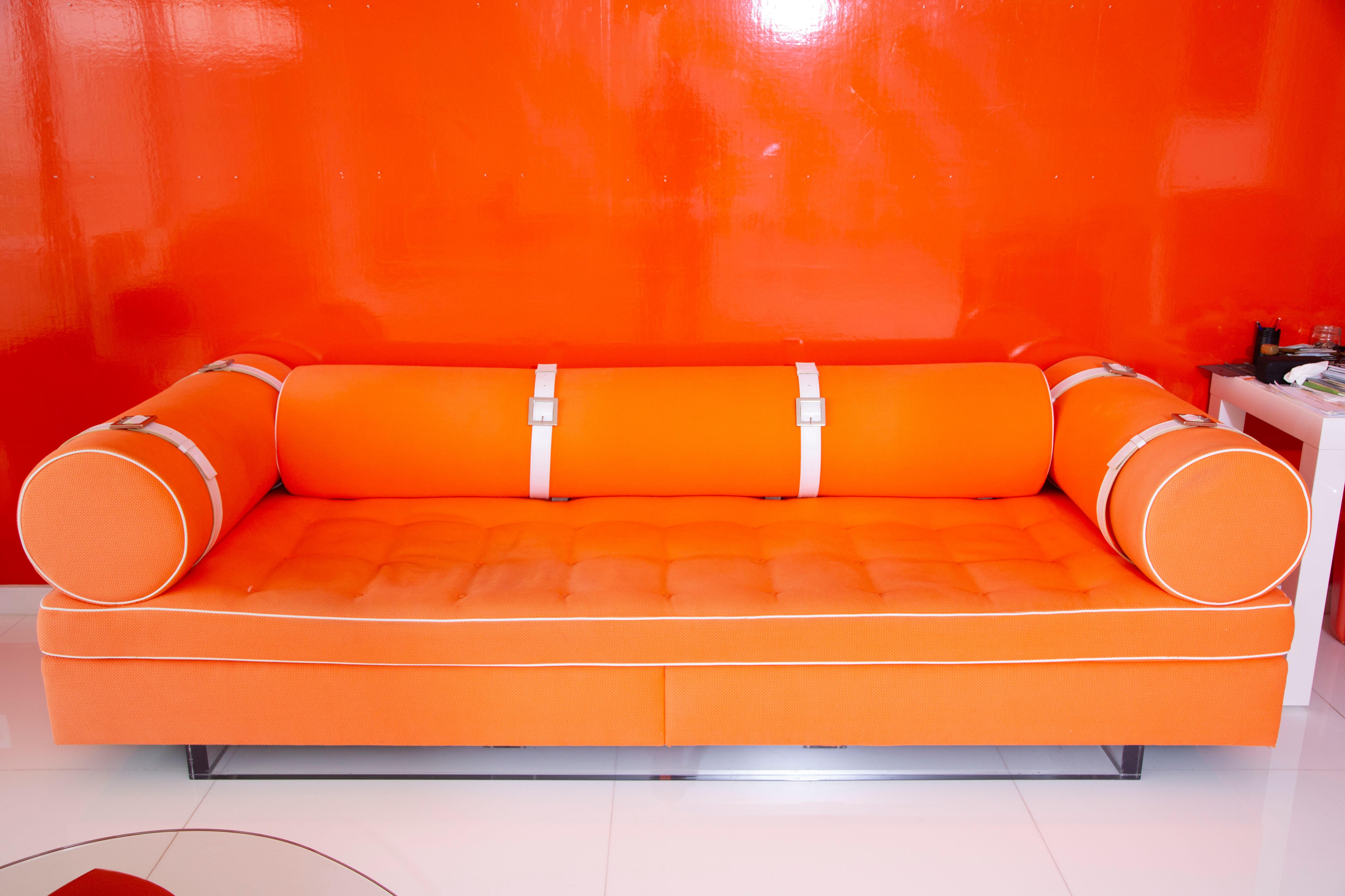 Custom Anthony Baratta Designed Sofa Made by Deangelis Ltd For Sale 1