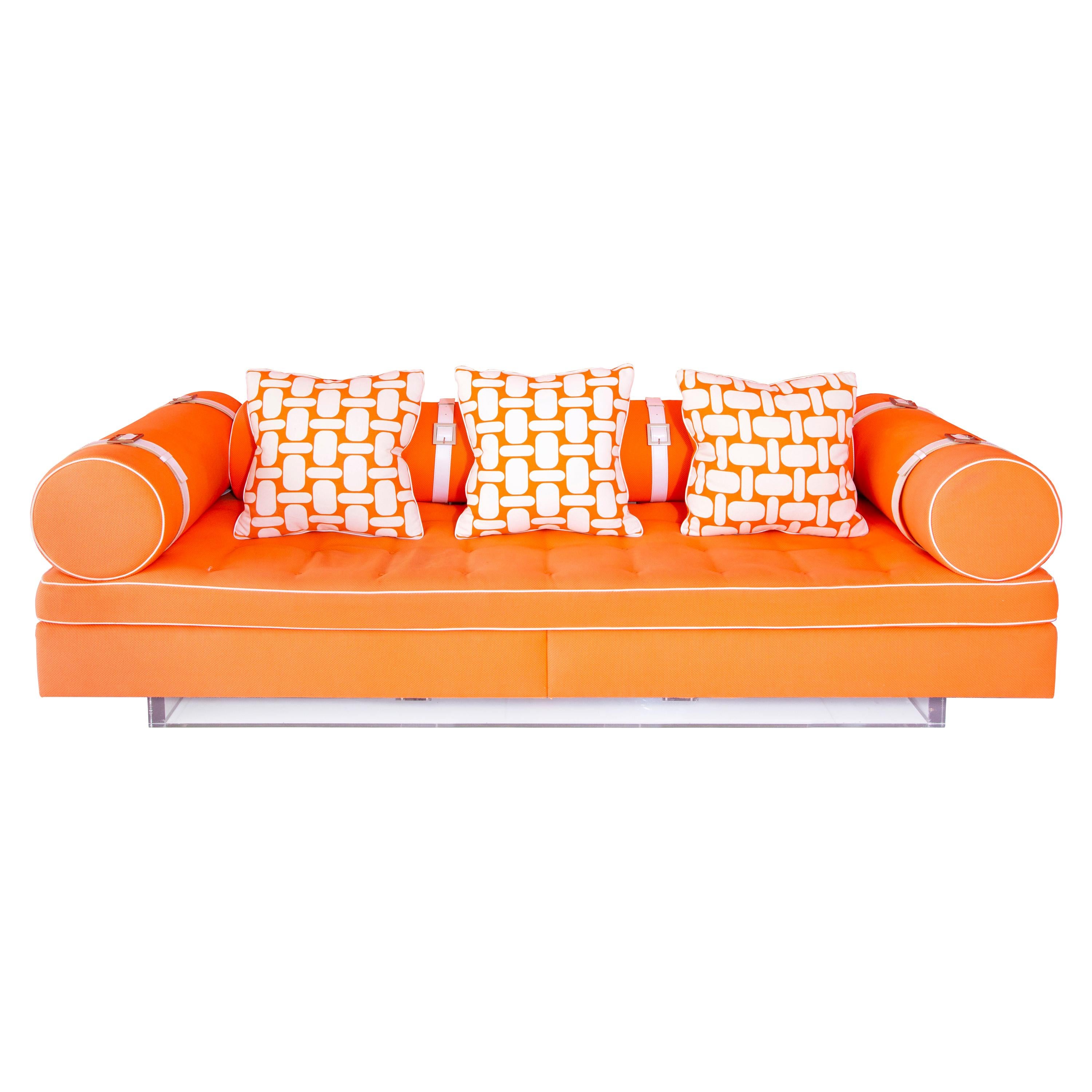 Custom Anthony Baratta Designed Sofa Made by Deangelis Ltd For Sale