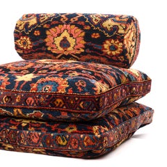 Custom Antique Carpet Rug Floor Cushions, Stackable Seating Set– Tent by DH