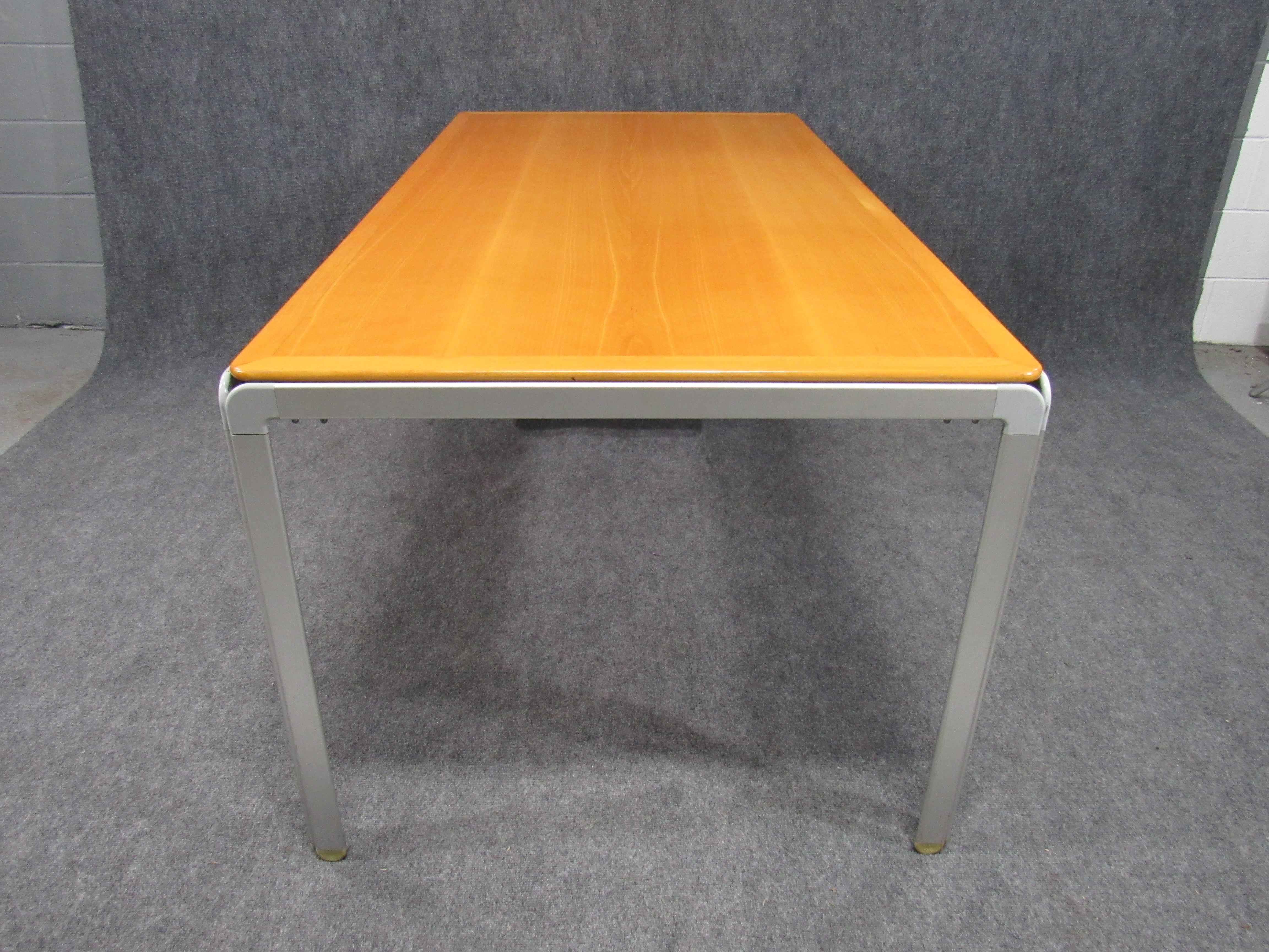 Mid-Century Modern Custom Arne Jacobsen Writing Desk for Fritz Hansen for the Danish National Bank