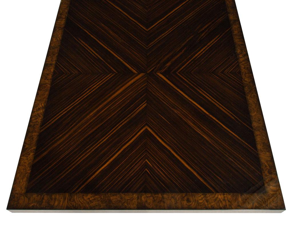 Custom Art Deco Inspired Impero Dining Table For Sale 5