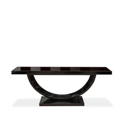 Custom Art Deco Style Lacquered Console Table